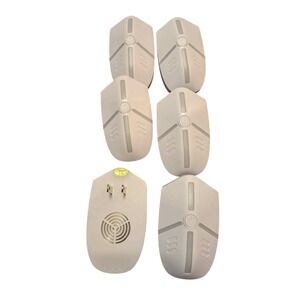 6 Pack Ultrasonic Pest Repeller Plug-In Indoor Insect Rodent Control White